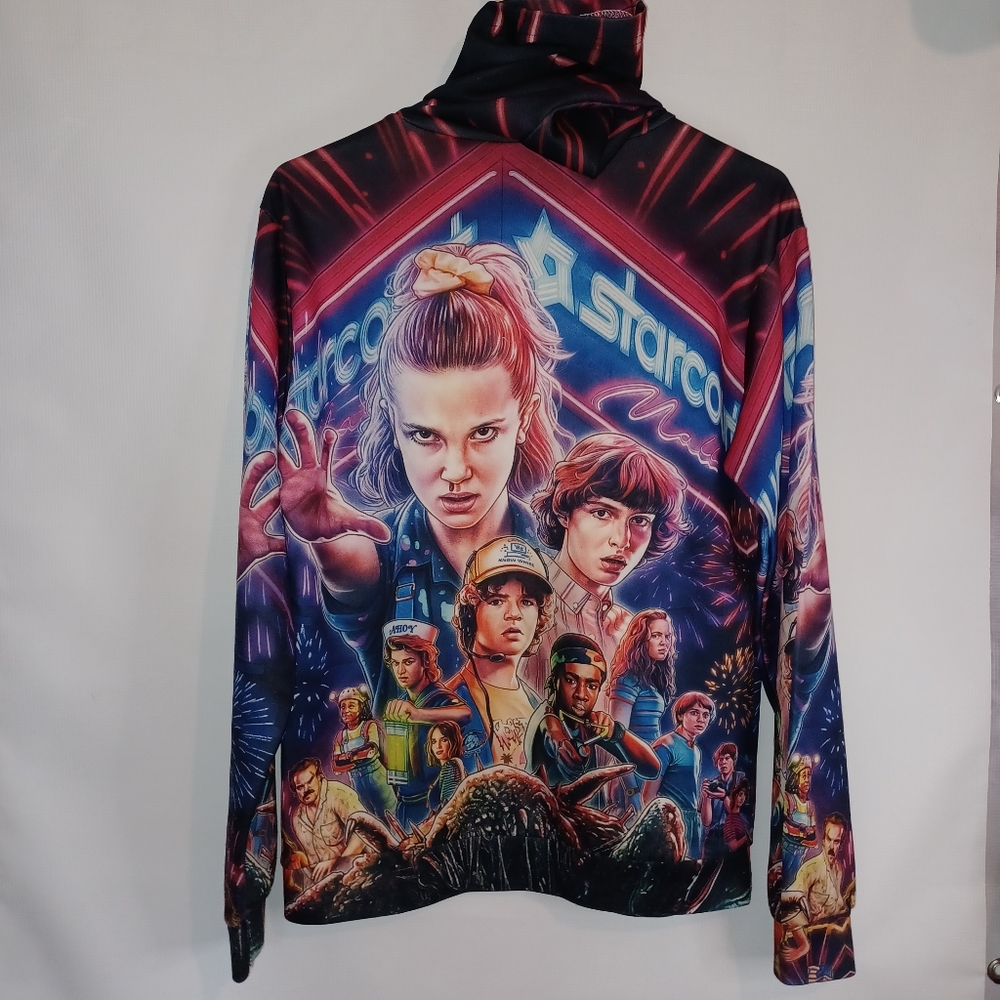 Stranger Things 3 Colorful Graphic Hoodie Great Graphics All Over Awesome - Picture 8 of 12